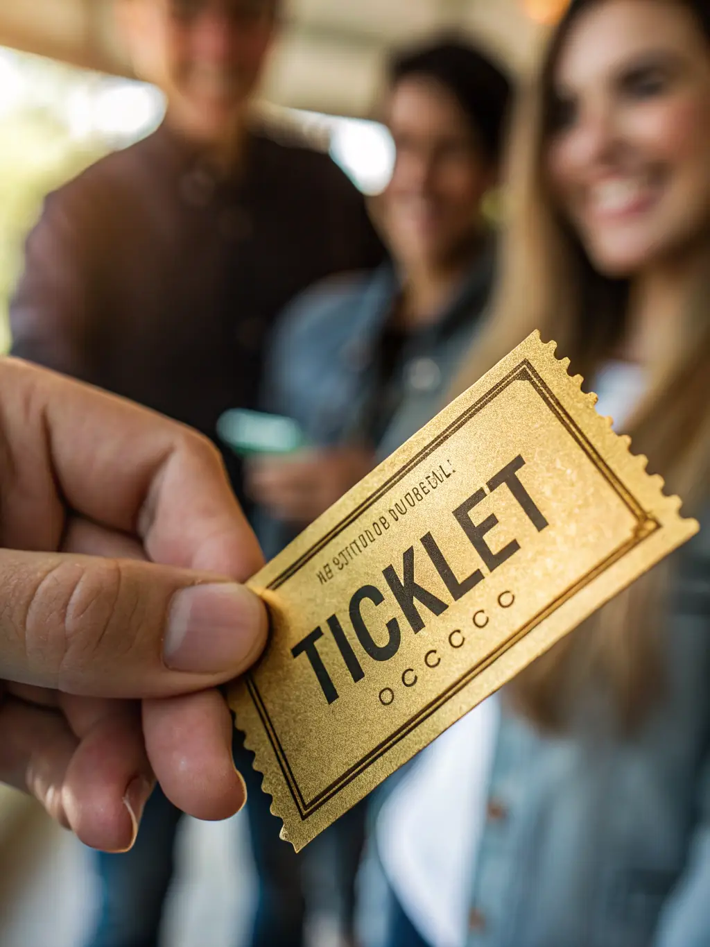 A close-up shot of a ticket for the Black Entrepreneur Gala, highlighting the date, time, and price.